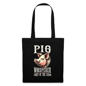 pig farmer head of the farm - Tote Bag - black - Front