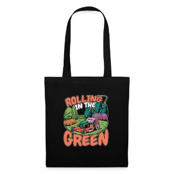 Lawn mower mowing - Tote Bag - black - Front