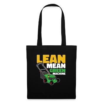 Lawn mower mowing - Tote Bag - black - Front