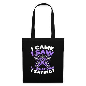 Alzheimer Funny Alzheimers Awareness - Stoffbeutel - Schwarz - Vorne