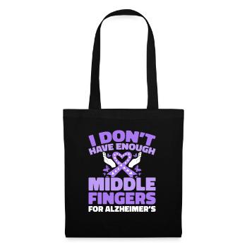 Maladie d’Alzheimer - Sac en tissu - noir - Devant