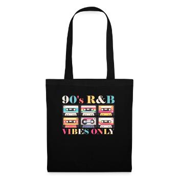 Nur 90er R&B Vibes Kassettenliebhaber 90er R&B - Stoffbeutel - Schwarz - Vorne