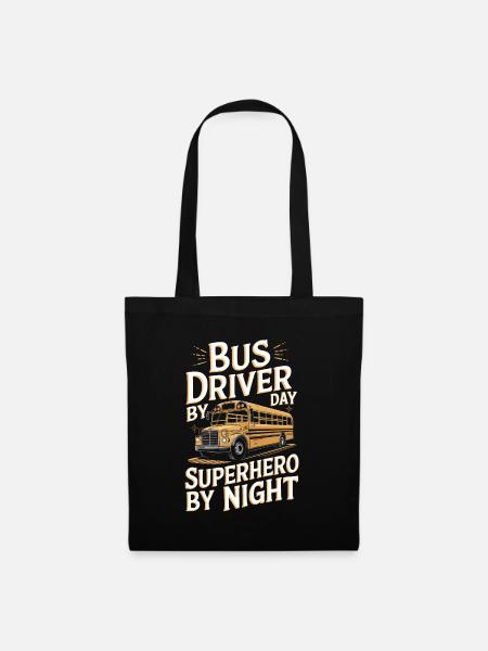 Bus Busfahrer - Stoffbeutel - Schwarz