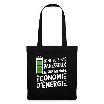 I'm Not Lazy In Power Saving Mode - Tote Bag - black - Front