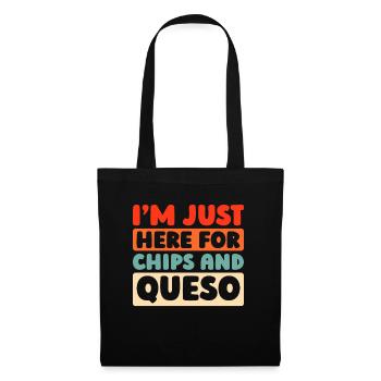 Fromager Fromager Chez Juste Ici Pour Chips Et Queso - Sac en tissu - noir - Devant