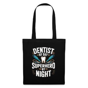 Zahnarzt Dentist - Stoffbeutel - Schwarz - Vorne