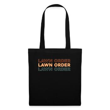 Lawn mower mowing - Tote Bag - black - Front