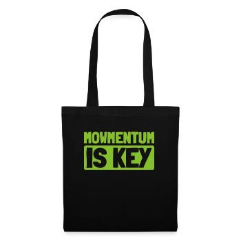 Lawn mower mowing - Tote Bag - black - Front