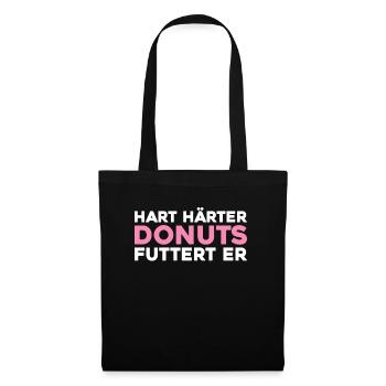 Donut - Stoffbeutel - Schwarz - Vorne