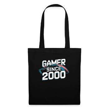 Gamer Since 2000 Geek Birthday Gift - Tote Bag - black - Front