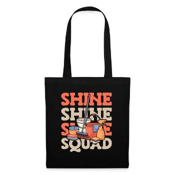 Équipe de nettoyage - Sac en tissu - noir - Devant