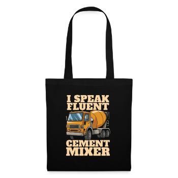 Ouvrier du bâtiment - Sac en tissu - noir - Devant