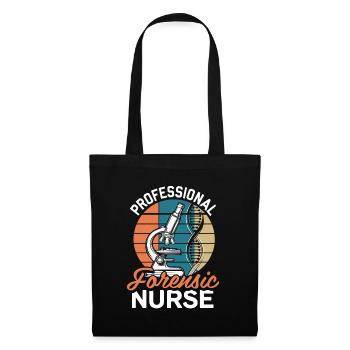 Infirmière médico-légale - Sac en tissu - noir - Devant