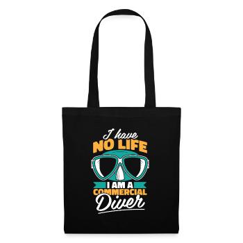Commercial diver - Tote Bag - black - Front