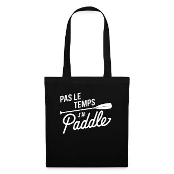 No time I have paddle passion nautique - Tote Bag - black - Front