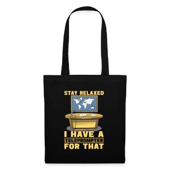 Présentateur - Sac en tissu - noir - Devant