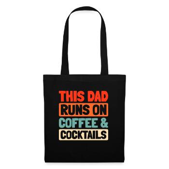 Barkeeper Bartender Kaffee Father Dad - Stoffbeutel - Schwarz - Vorne
