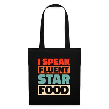Critique gastronomique - Sac en tissu - noir - Devant