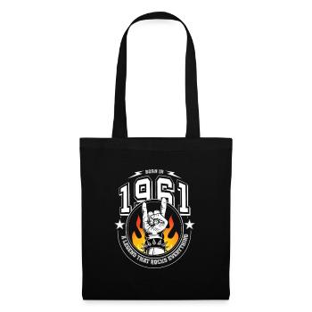 1961 Birthday, rocks everything - Tote Bag - black - Front