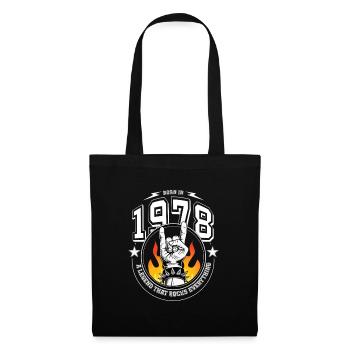 1978 Anniversaire, berce tout - Sac en tissu - noir - Devant