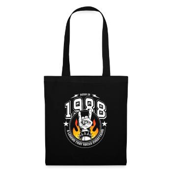 1988 Anniversaire, rock tout - Sac en tissu - noir - Devant