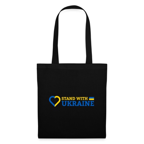 Stand With Ukraine Support Solidarität Herz Flagge - Stoffbeutel