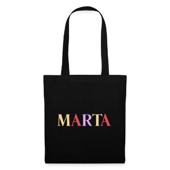 Name Spanierin Marta - Stoffbeutel - Schwarz - Vorne