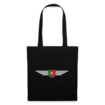 I Love Portugal, conception de tenue de t-shirt - Sac en tissu - noir - Devant