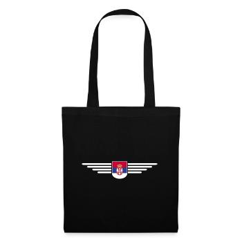 Design Serbie – Fierté et passion - Sac en tissu - noir - Devant