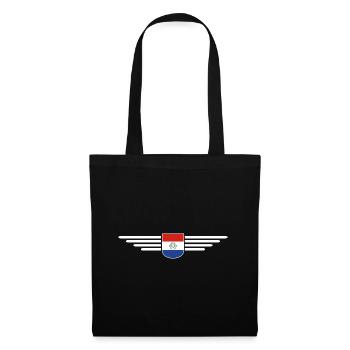 Paraguay Fan T-Shirt - Stoffbeutel - Schwarz - Vorne