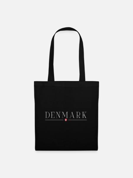 Ich liebe Dänemark - Stoffbeutel - Schwarz