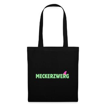 Meckerzwerg Zwerg Faschingskostüm Zwergen Kostüm - Stoffbeutel - Schwarz - Vorne