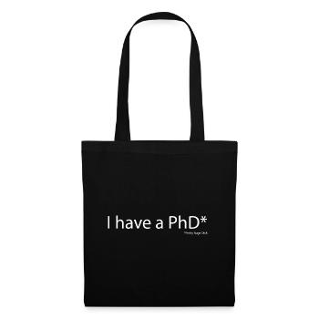 PHD Doktor - Stoffbeutel - Schwarz - Vorne