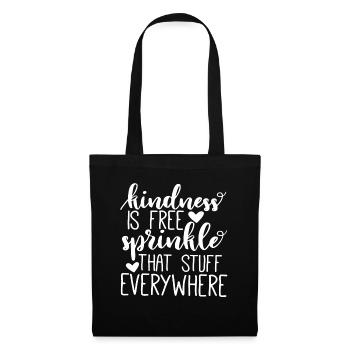 T-shirt de gentillesse - Sac en tissu - noir - Devant