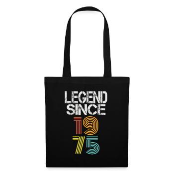 1975 Shirt Birthday Vintage Legend - Tote Bag - black - Front