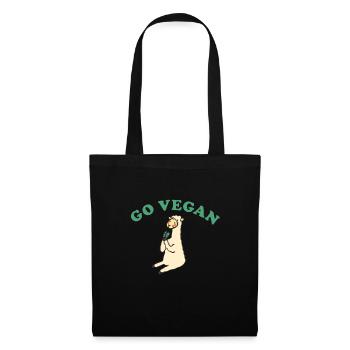 Devenir vegetarien - Sac en tissu - noir - Devant
