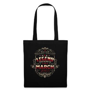 20e anniversaire Mars 2003 - Sac en tissu - noir - Devant