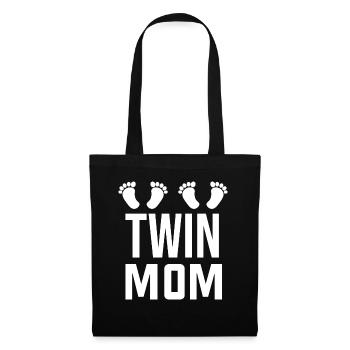 Twin Mom Twin Mommy Mommy Twins - Tote Bag - black - Front