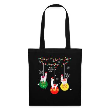 Alpaca Llama Christmas - Tote Bag - black - Front