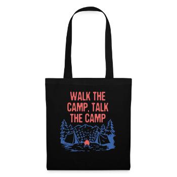 Walk the Camp Talk the Camp Funny Camping Humor - Tote Bag - black - Front