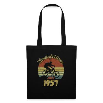 Birthday Bike Bike July 1957 - Tote Bag - black - Front