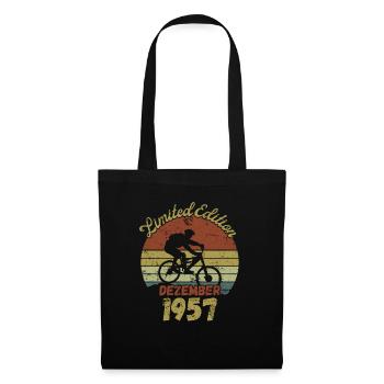 Birthday Bike Bike December 1957 - Tote Bag - black - Front