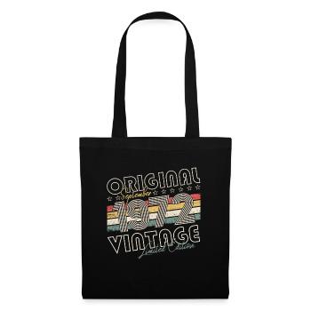 September Jahrgang 1972 50. Geburtstag Geschenk - Stoffbeutel - Schwarz - Vorne