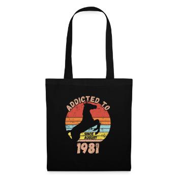 Anniversaire Équitation Août 1981 - Sac en tissu - noir - Devant