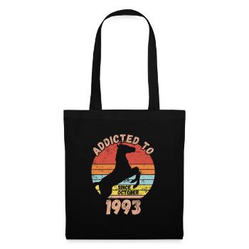 Anniversaire Équitation Octobre 1993 - Sac en tissu - noir - Devant