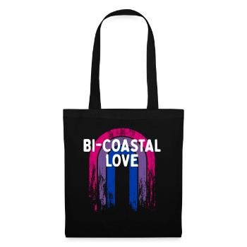 Bi-Coastal Love Bisexual Couples Bi Pride Lovers - Sac en tissu - noir - Devant