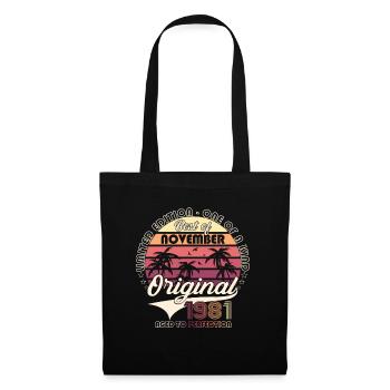 Original November 1981 41st birthday gift - Tote Bag - black - Front