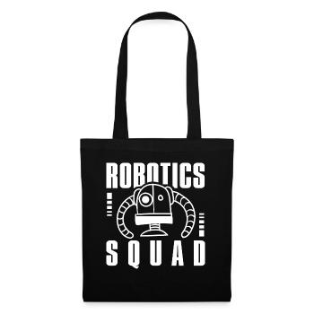 Robotics Squad Mechaniker Ingenieur Roboter - Stoffbeutel - Schwarz - Vorne