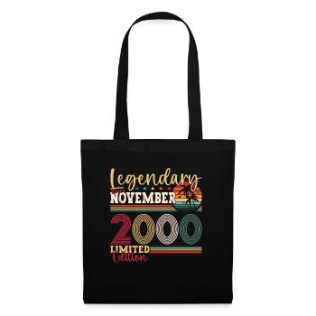 Legend November 2000 22nd Birthday Gift Fun - Tote Bag - black - Front