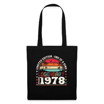 Légende Novembre 1978 44e anniversaire Cadeau Fun - Sac en tissu - noir - Devant